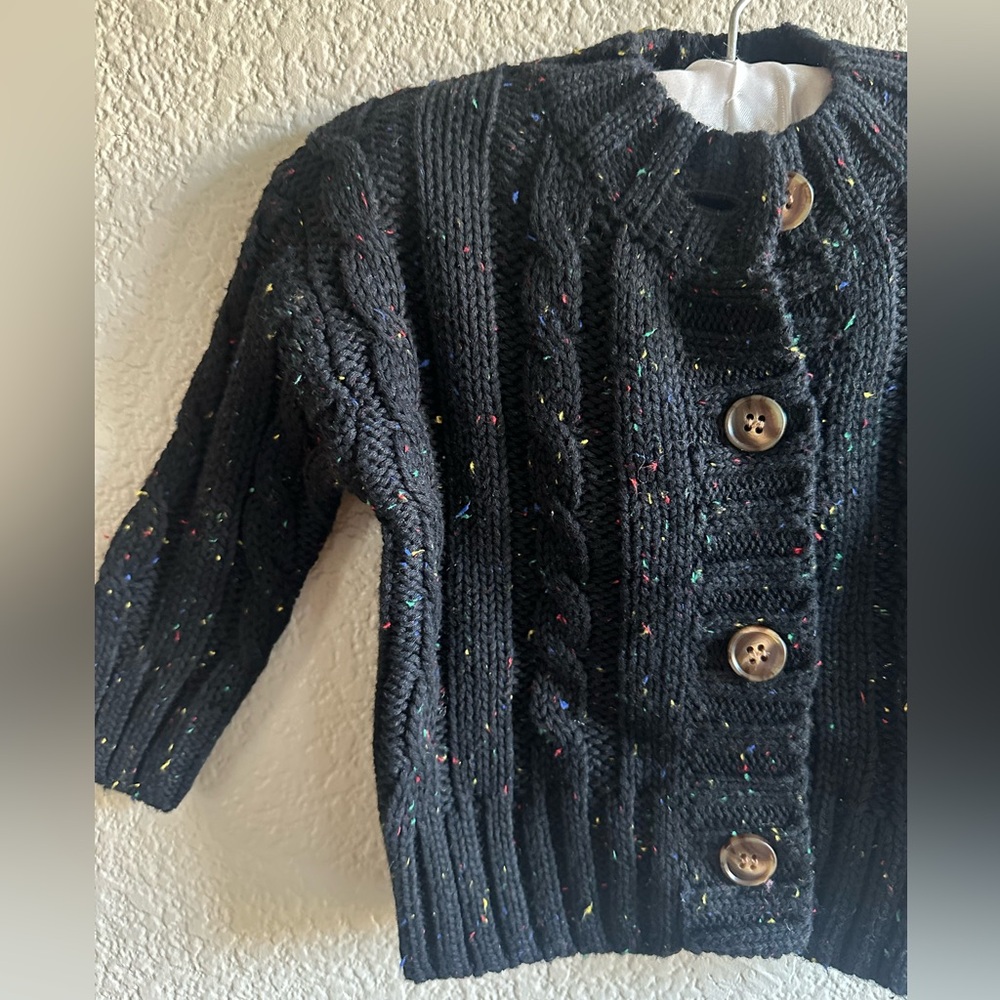 🖤🧁Infant Sprinkle Knit Cardigan
